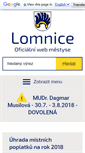 Mobile Screenshot of lomnice.cz
